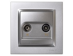 Toma Tv Intermedia Simon 10 Aluminio