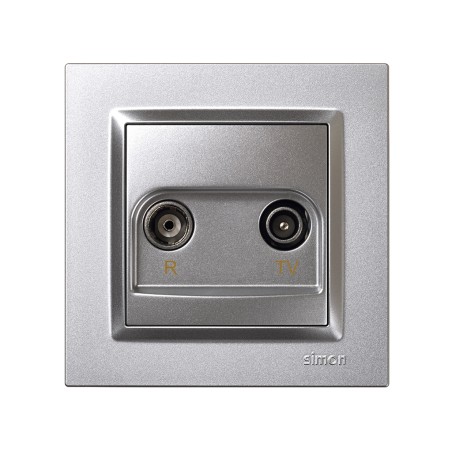 Toma Tv Intermedia Simon 10 Aluminio
