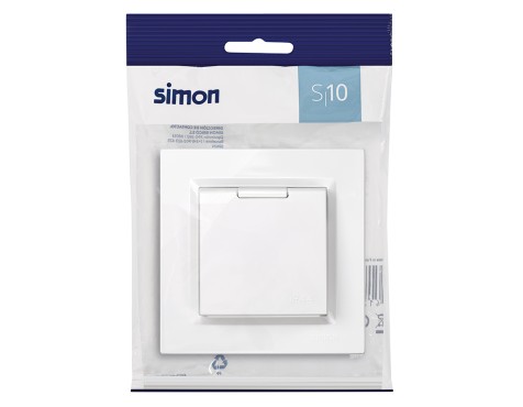 Enchufe Schuko Monobloc Simon 10 Blanco