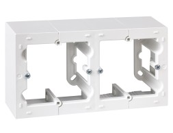 Caja Doble De Superficie Simon 10 Blanca