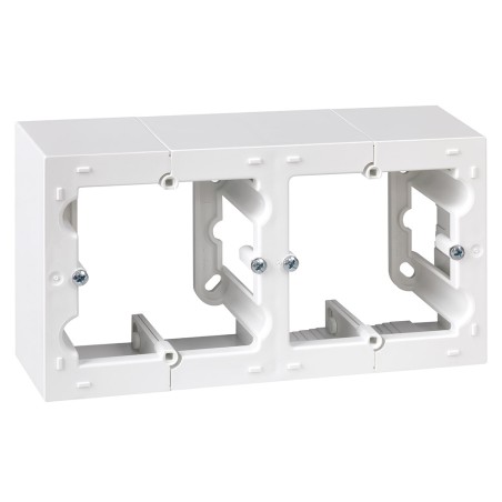Caja Doble De Superficie Simon 10 Blanca
