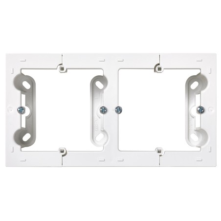 Caja Doble De Superficie Simon 10 Blanca