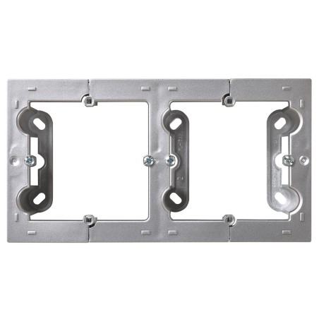 Caja Doble De Superficie Simon 10 Aluminio