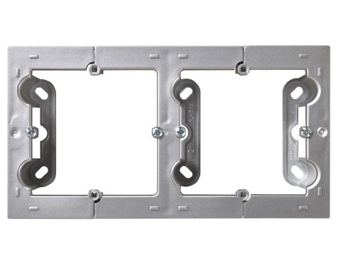 Caja Doble De Superficie Simon 10 Aluminio