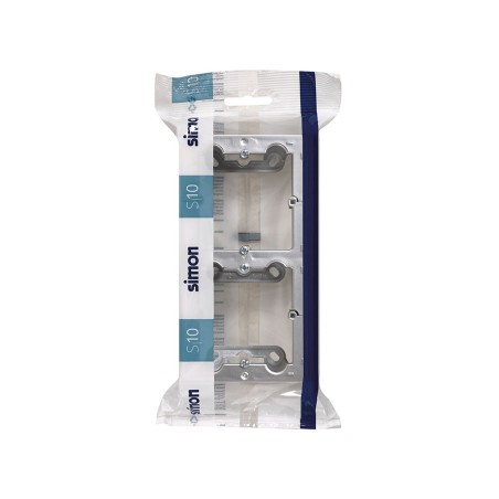 Caja Doble De Superficie Simon 10 Aluminio