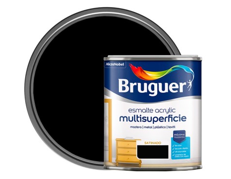 Esmalte Acrílico Bruguer Negro
