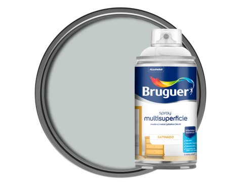 Spray Esmalte Acrílico Bruguer Gris Suave