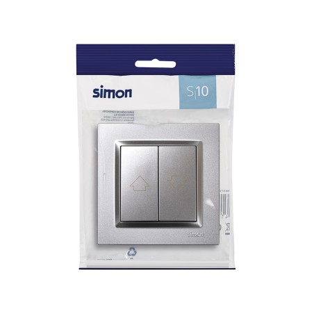 Pulsador Persianas Simon 10 Aluminio