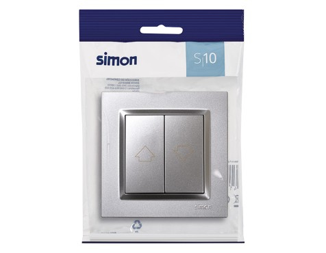 Pulsador Persianas Simon 10 Aluminio