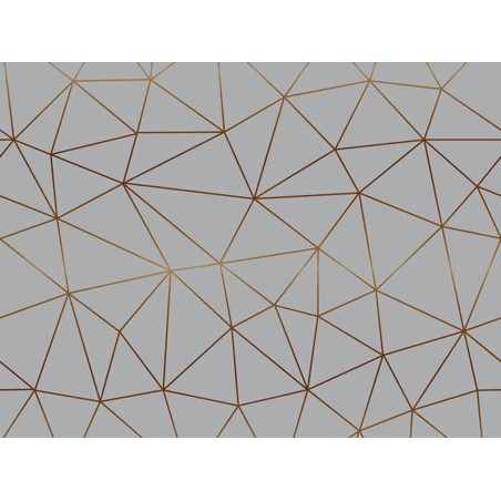 Vinilo Adhesivo Geométrico Tico Gold