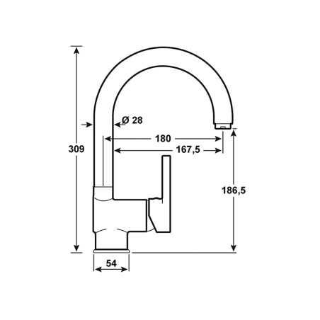 Grifo Cocina Monomando Skagen