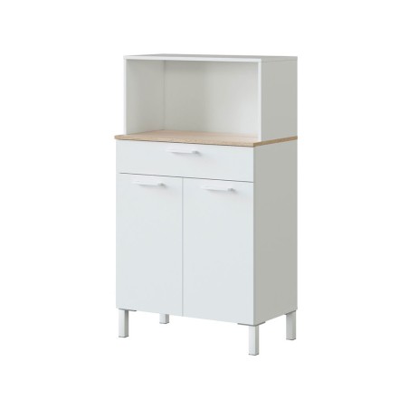 Mueble Auxiliar Cocina Fast Roble Canadian Blanco