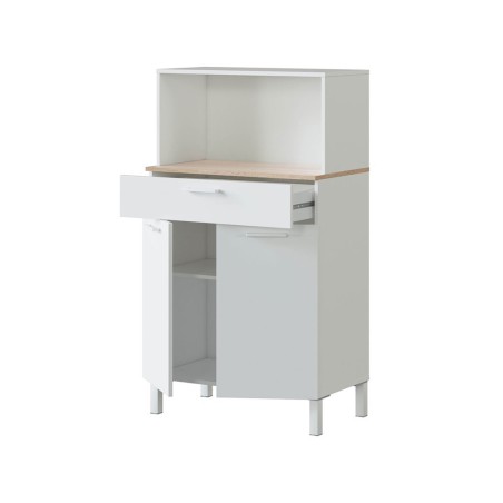 Mueble Auxiliar Cocina Fast Roble Canadian Blanco