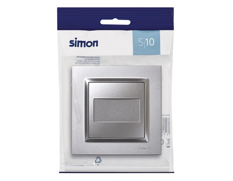 Tapa Ciega Simon 10 Aluminio