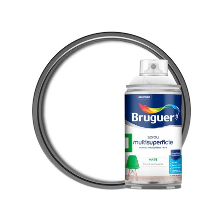 Spray Esmalte Acrílico Bruguer Blanco