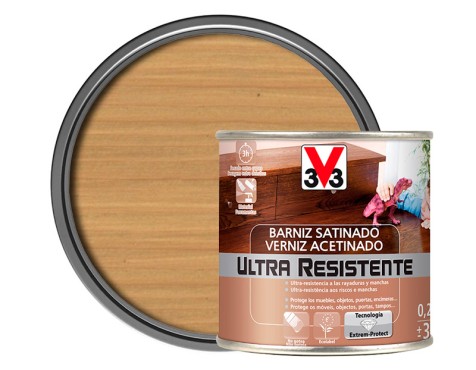 Vernís A L'aigua Per Fusta v33 Roure Clar