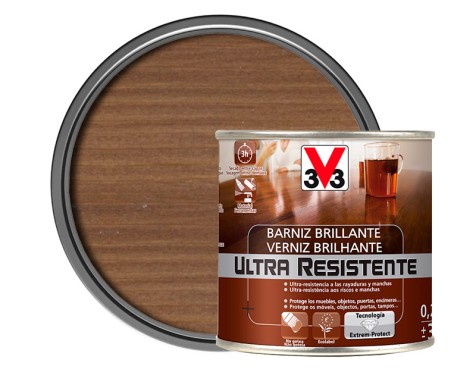 Vernís A L'aigua Per Fusta v33 Noguera