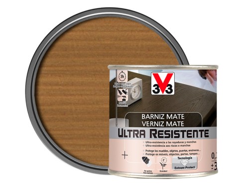 Vernís A L'aigua Per Fusta v33 Roure Fosc