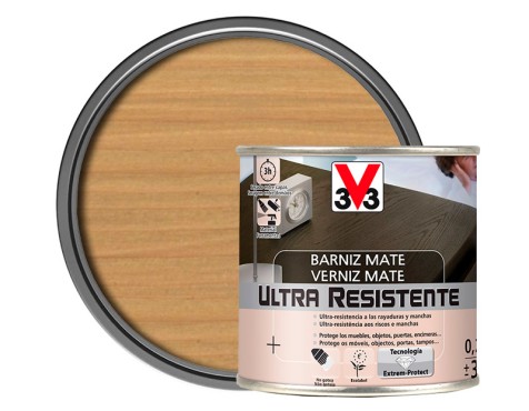 Vernís A L'aigua Per Fusta v33 Roure Clar
