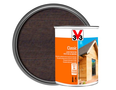 Lasur Protector Madera Exterior v33 Ébano