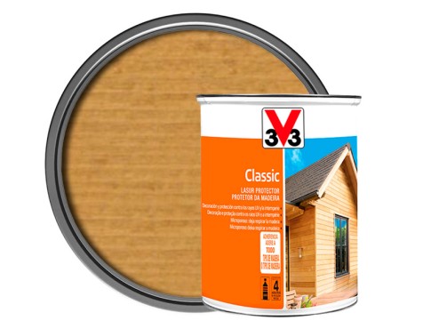 Lasur Protector Madera Exterior v33 Roble Natural
