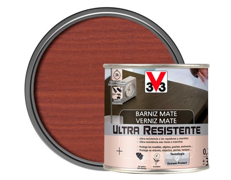 Vernís A L'aigua Per Fusta v33 Caoba