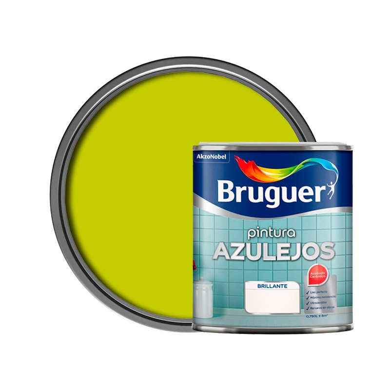 Bruguer Esmalte para Azulejos Brillante Blanco Harina 750 ml : :  Bricolaje y herramientas