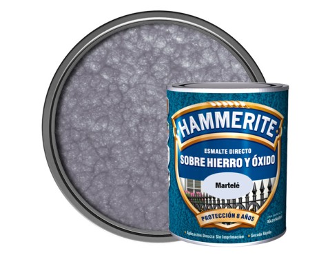 Esmalte Metálico Hammerite® Martelé Gris