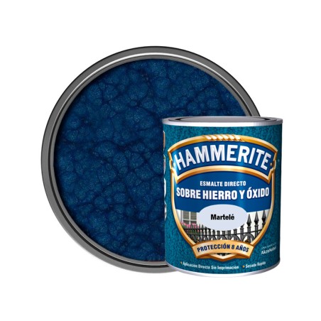 Esmalte Metálico Hammerite® Martelé Azul Oscuro