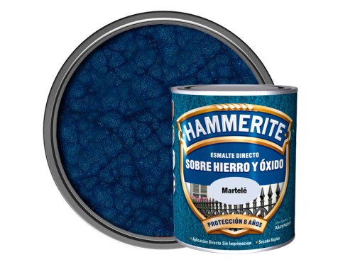 Esmalt Metàl·Lic Hammerite® Martelé Blau Fosc