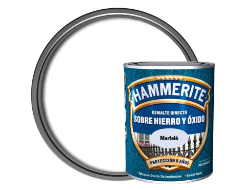 Esmalte Metálico Hammerite® Martelé Blanco