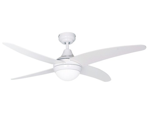 Ventilador De Techo Con Luz Blanco Anke