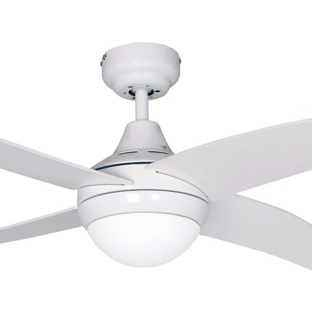 Ventilador De Techo Con Luz Blanco Anke