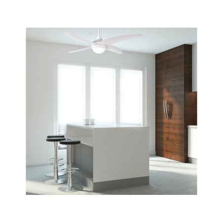 Ventilador De Techo Con Luz Blanco Anke