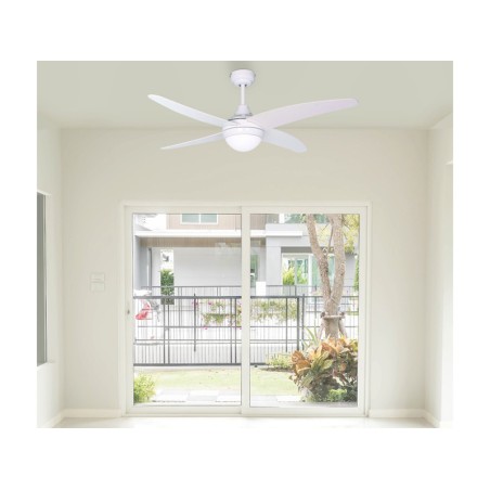 Ventilador De Techo Con Luz Blanco Anke