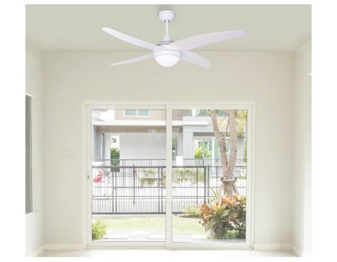 Ventilador De Techo Con Luz Blanco Anke