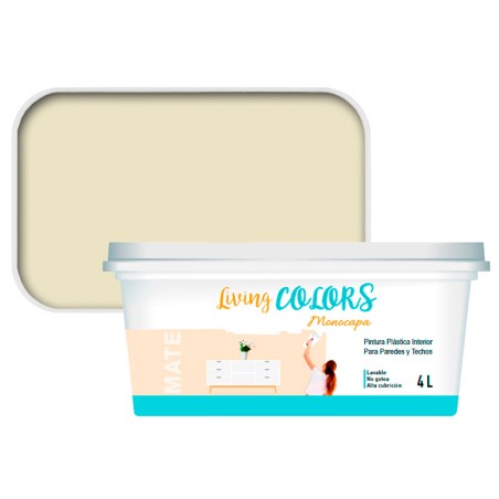 Pintura Living Colors Blanco Roto Perla