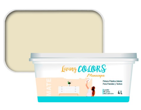 Pintura Living Colors Blanco Roto Perla