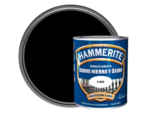 Esmalte Metálico Hammerite® Liso Negro