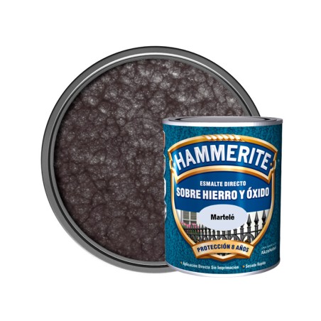 Esmalte Metálico Hammerite® Martelé Negro