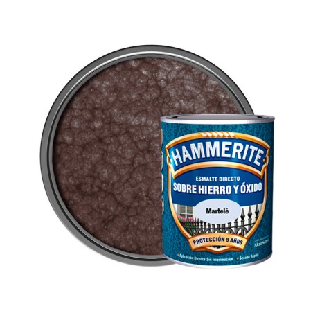 Esmalt Metàl·Lic Hammerite® Martelé Marró
