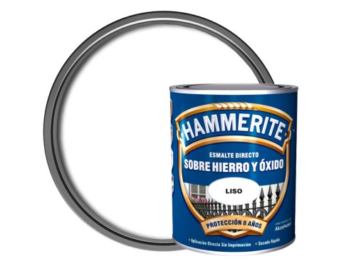 Esmalte Metálico Hammerite® Liso Blanco