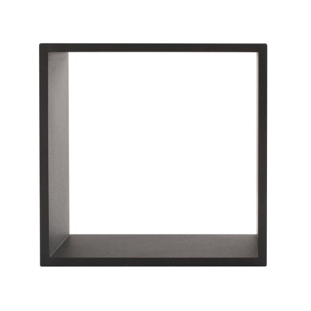 Juego 3 Estantes Cubo Pared Negro