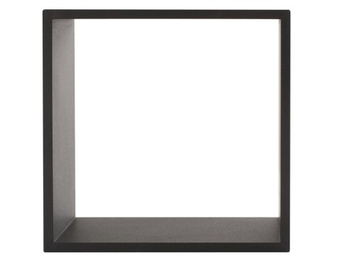 Juego 3 Estantes Cubo Pared Negro