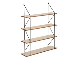 Estantería De Pared Iris Metal Y Mdf