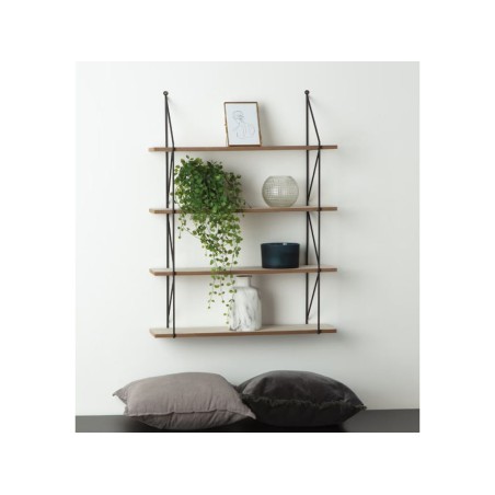 Estantería De Pared Iris Metal Y Mdf