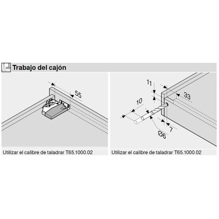 Juego Guías Tandem Blumotion 560H3500B