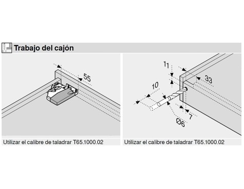 Juego Guías Tandem Blumotion 560H3500B