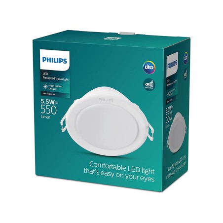 Downlight Led Meson Empotrable Blanco 3uds
