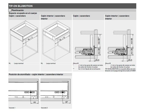 Unidad Tip/Blu Mov/Legrab T60L7340 R+L